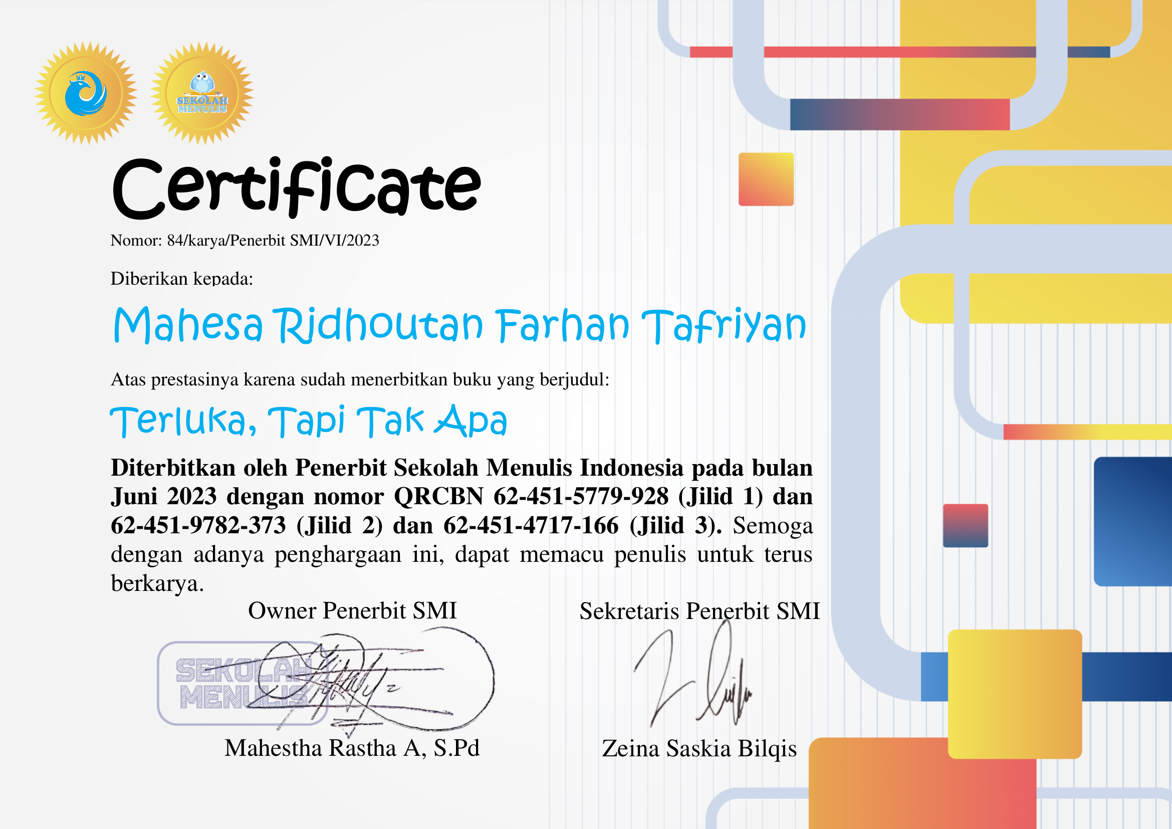 Certificate 7