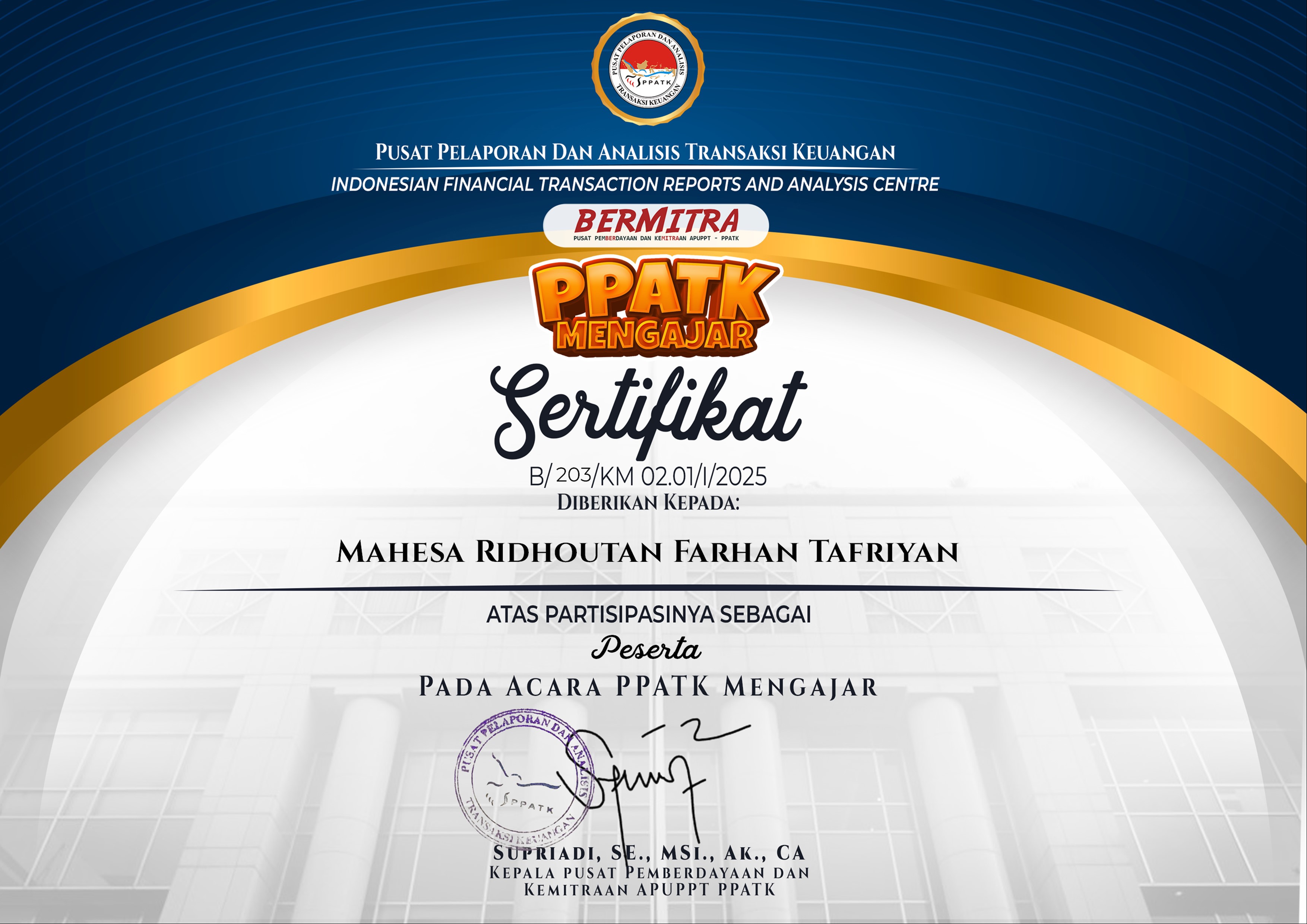Certificate 9